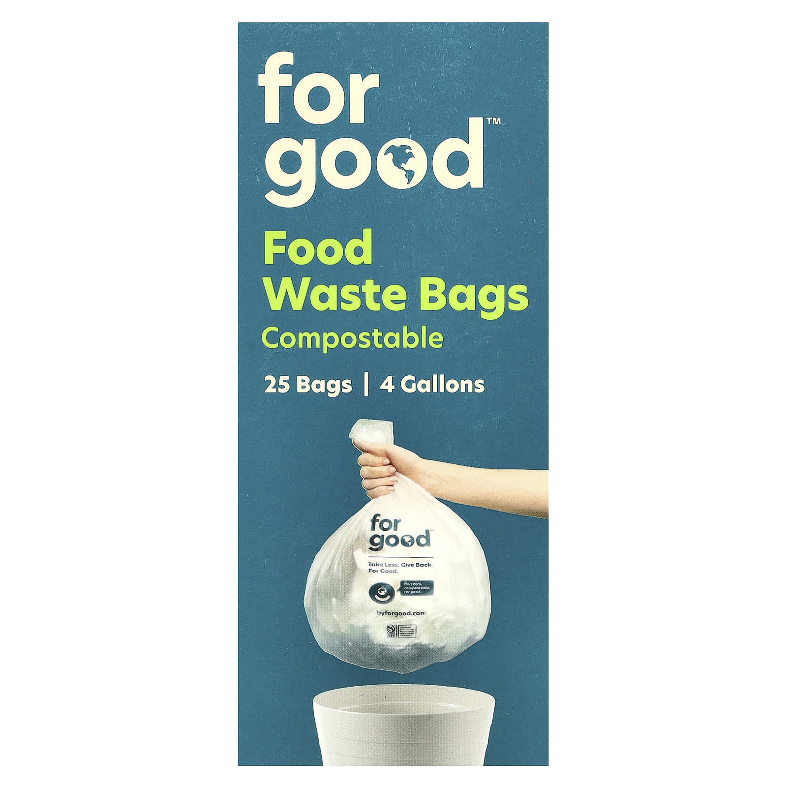 Full Circle Compostable Food Waste Bags, 25-Piece Set - Image 1