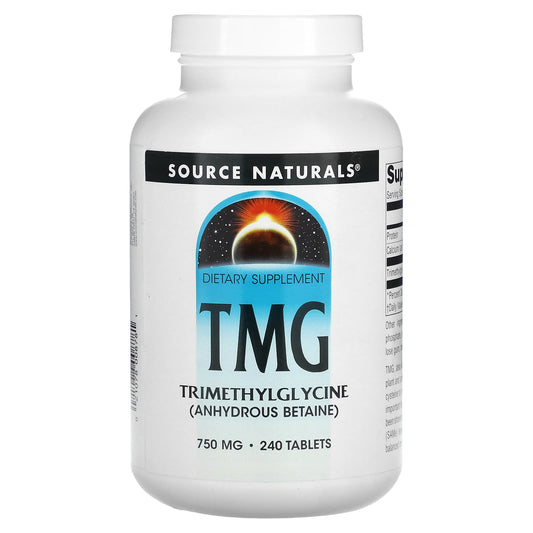 Source Naturals, TMG, 240 Tablets - Image 1