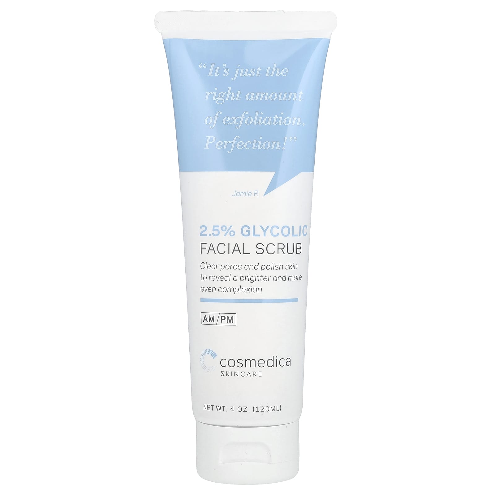 Revitalize Your Skin with Cosmedica 2.5% Glycolic Facial Scrub - Image 1