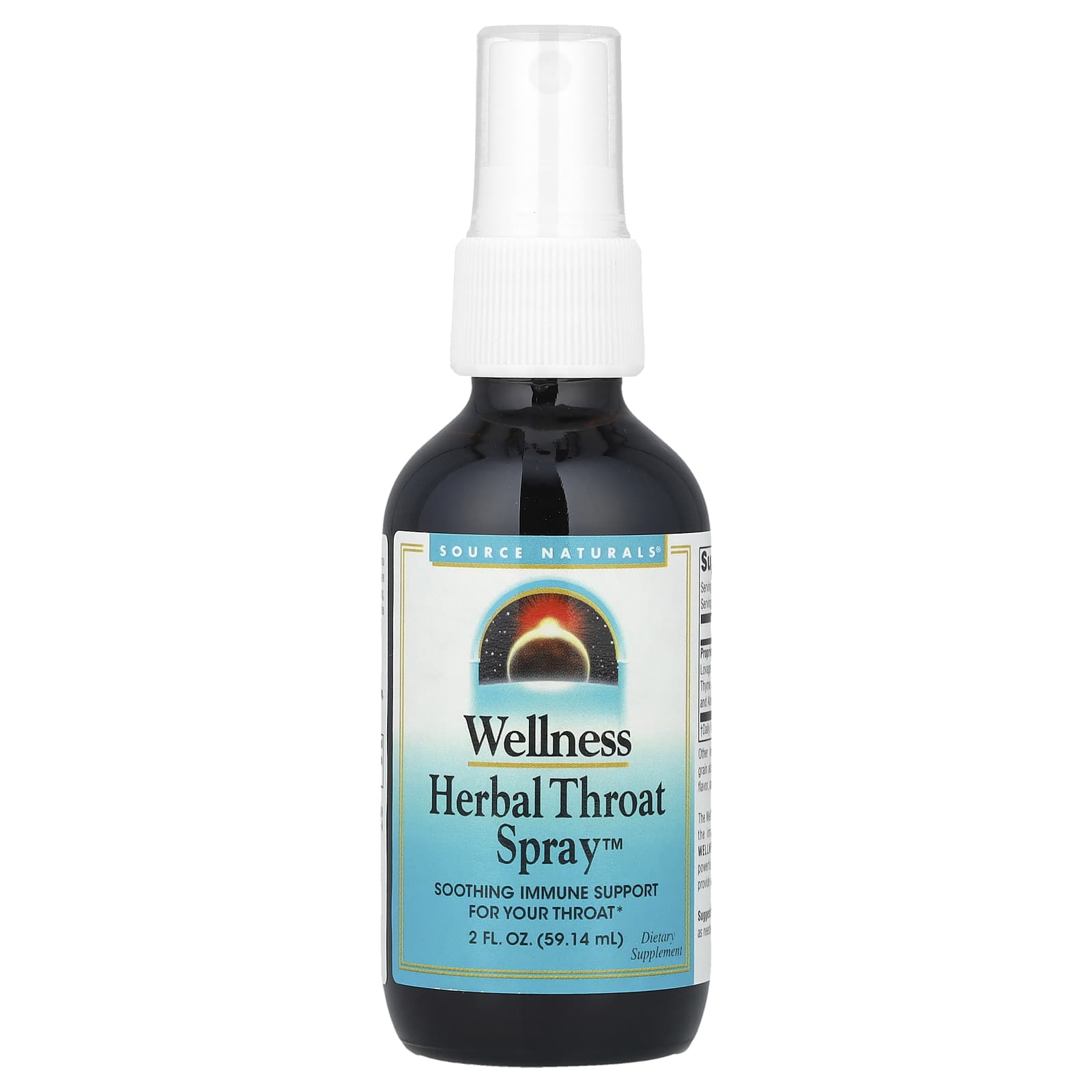 Source Naturals, Wellness, Herbal Throat Spray™, 2 fl oz (59.14 ml) - Image 1