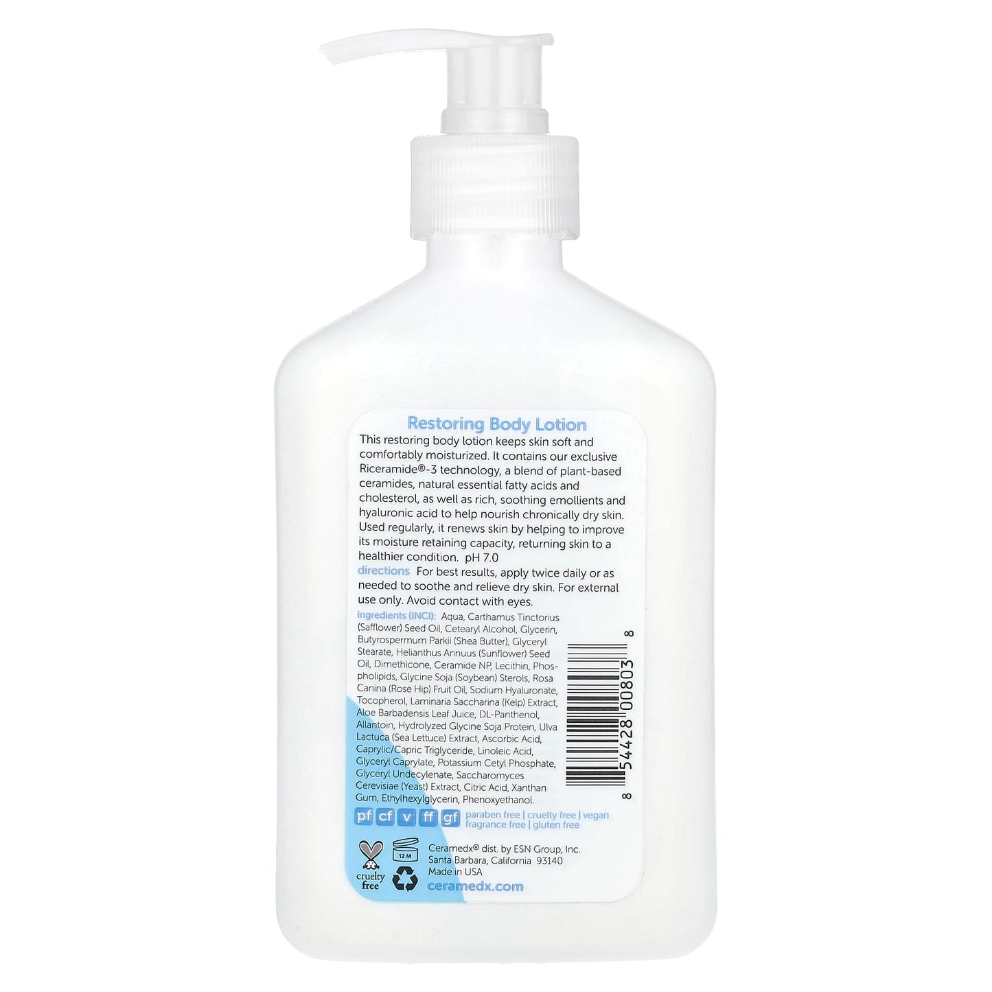 Fragrance-Free Ceramide Body Lotion for Dry Skin Relief - Image 2