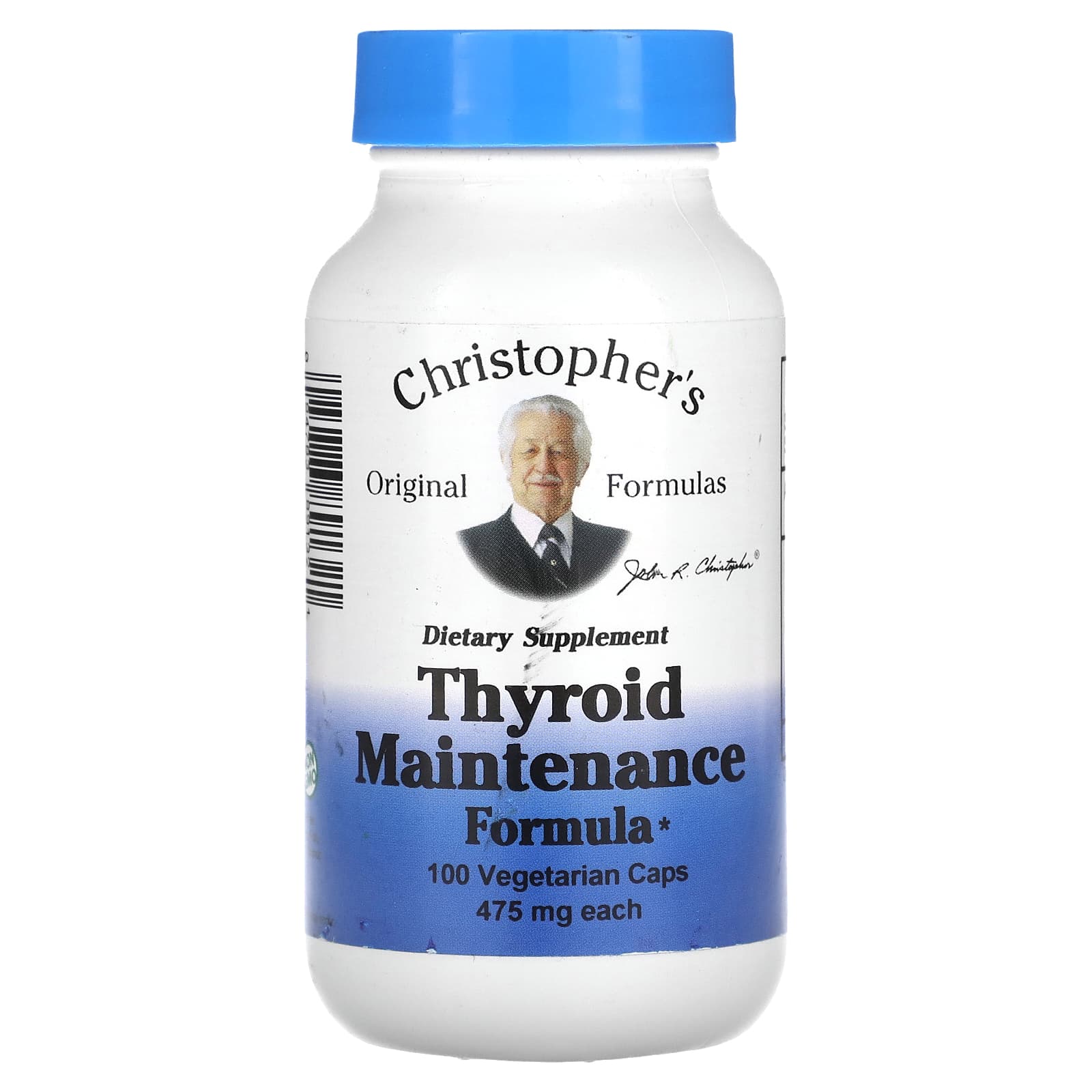 Thyroid Support Formula by Christopher's Original Formulas - 100 Caps - Image 1