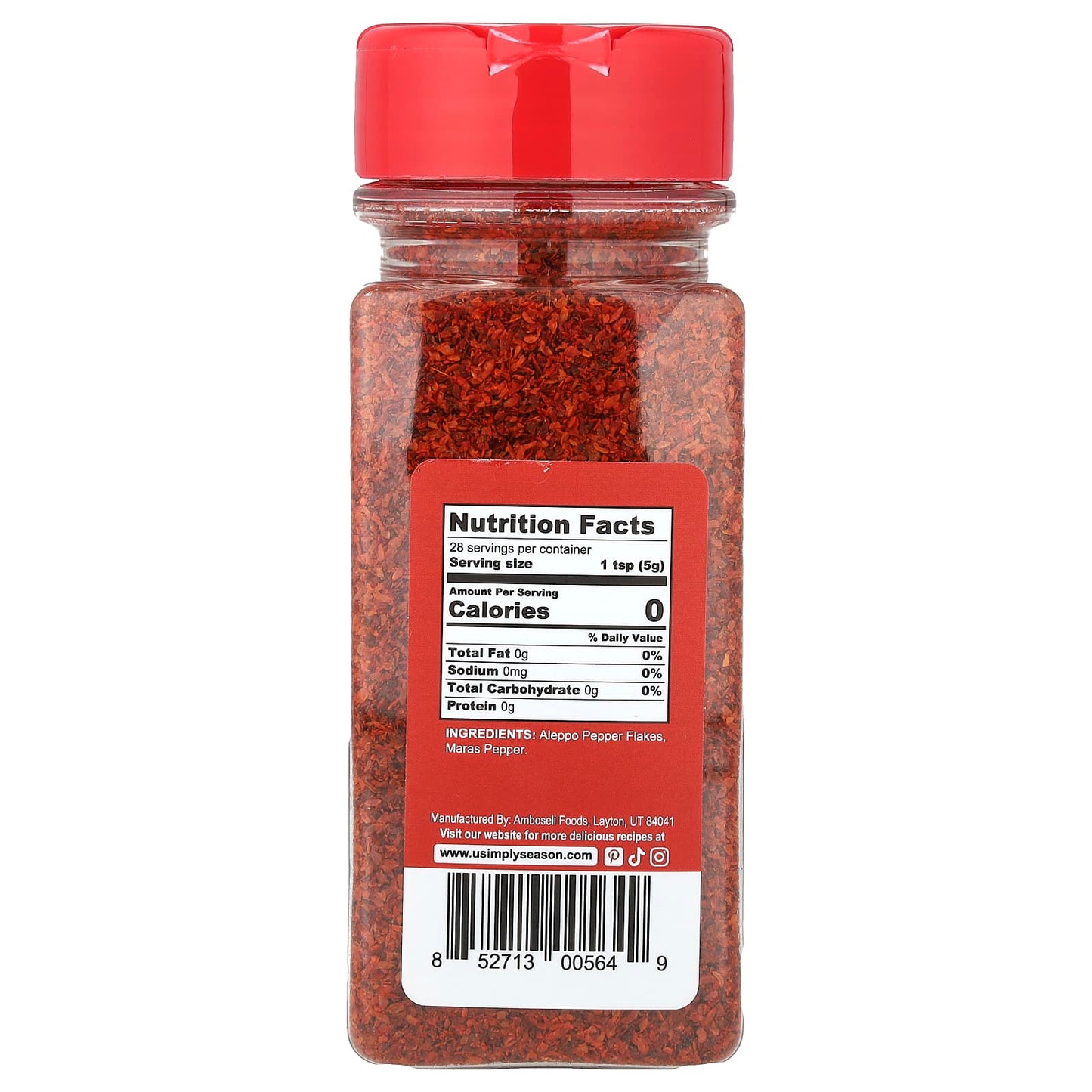 USimplySeason, Artisan Pepper Blend, Aleppo Marash, 5 oz (141 g)