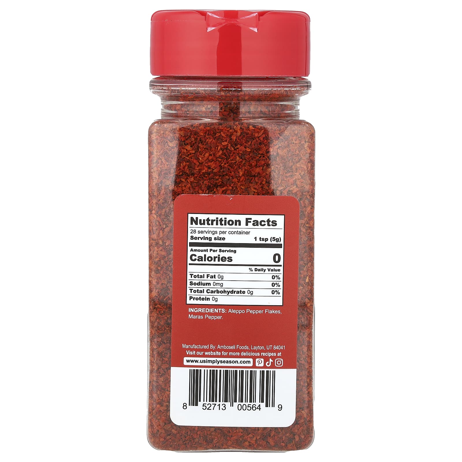 USimplySeason, Artisan Pepper Blend, Aleppo Marash, 5 oz (141 g)