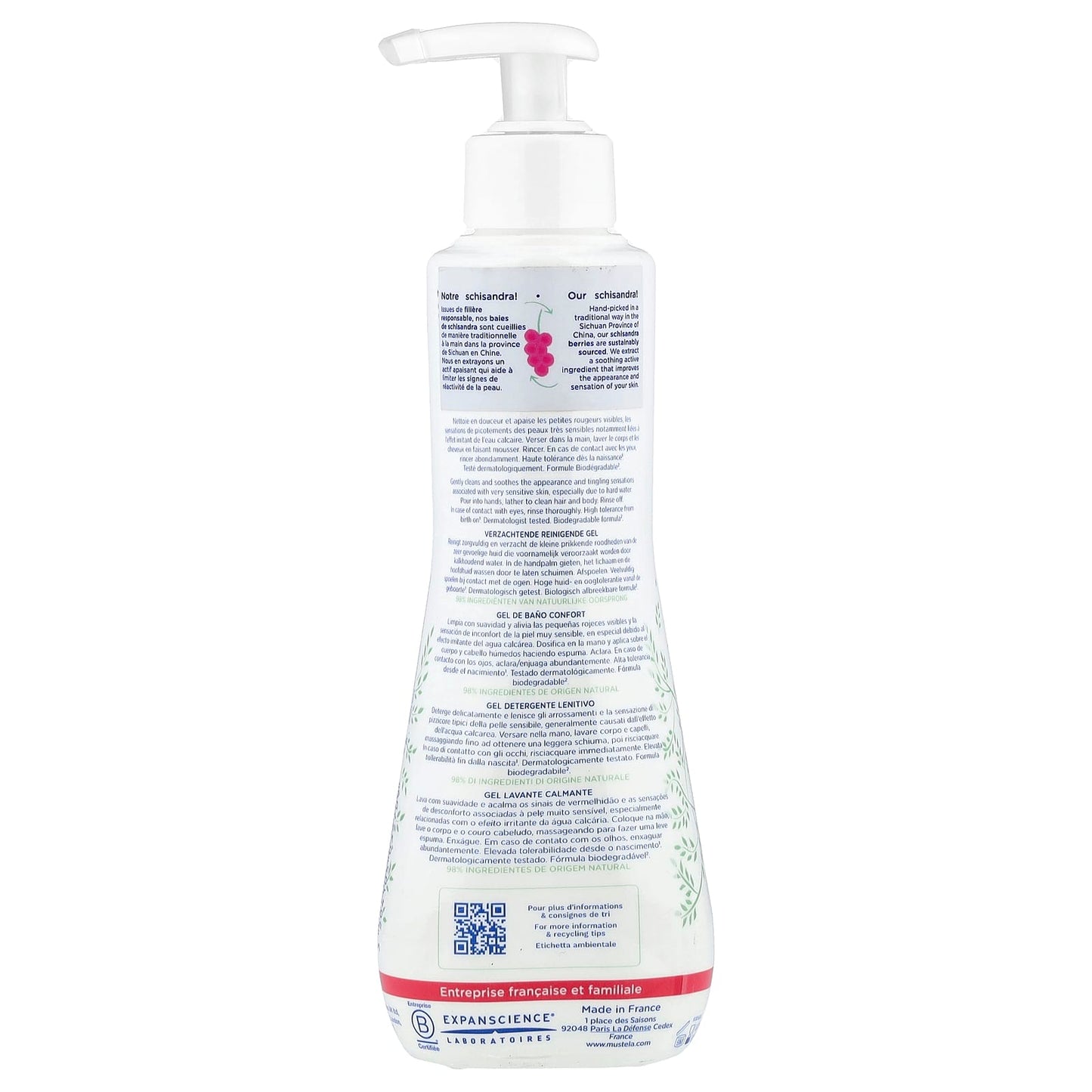 Mustela, Soothing Cleansing Gel with Schisandra, Fragrance Free, 10.14 fl oz (300 ml) - Image 2