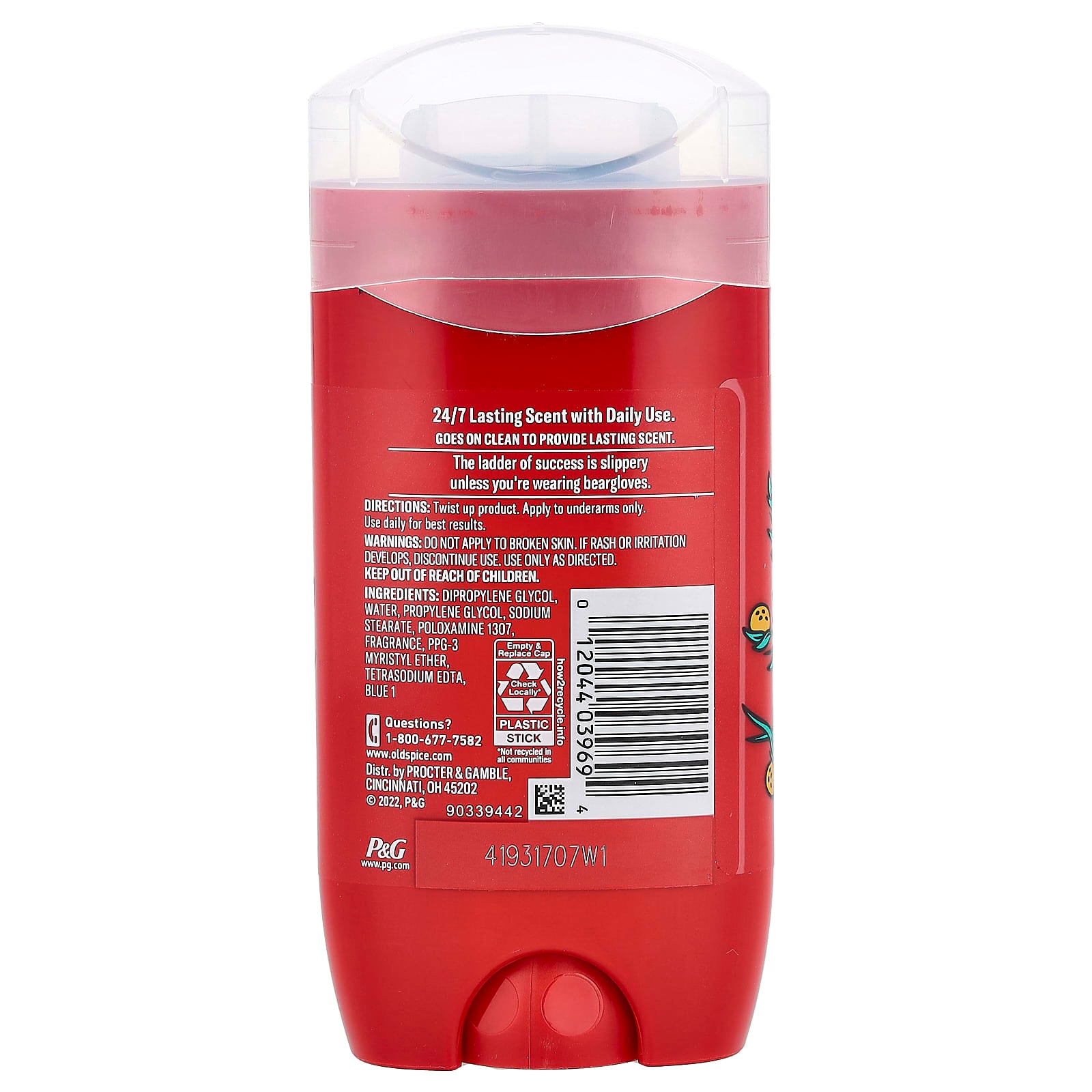 Old Spice, Deodorant, Bearglove, 3 oz (85 g) - Image 2