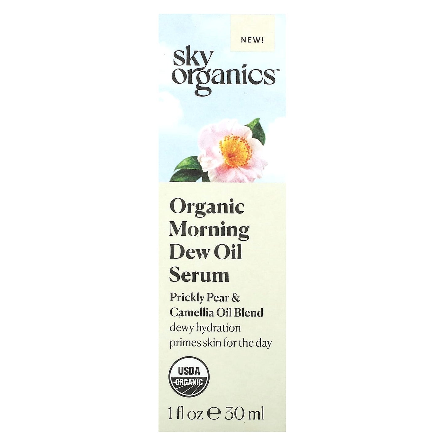 Sky Organics, Organic Morning Dew Oil Serum, Prickly Pear & Camellia Oil Blend, 1 fl oz (30 ml) - Image 2