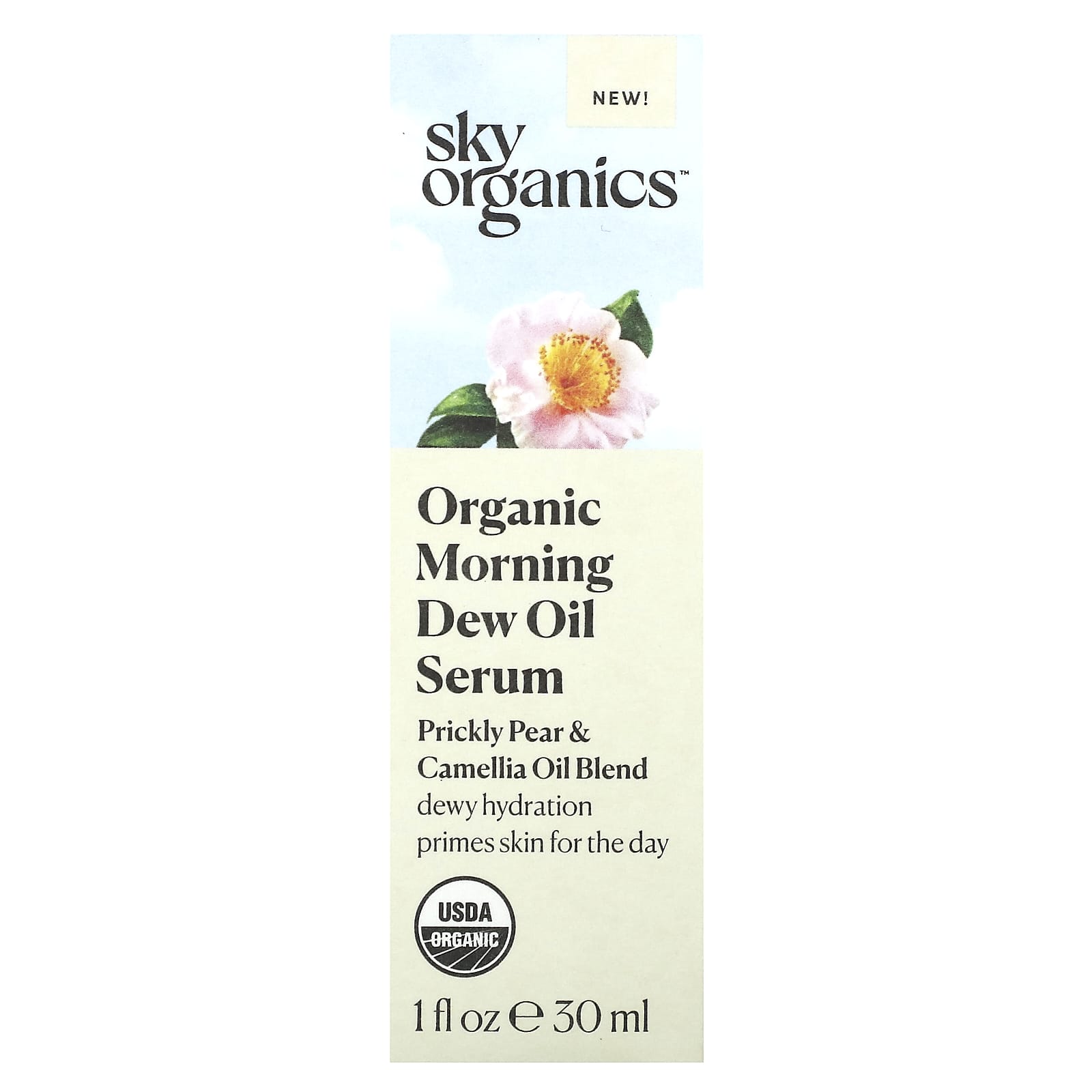 Sky Organics, Organic Morning Dew Oil Serum, Prickly Pear & Camellia Oil Blend, 1 fl oz (30 ml) - Image 2