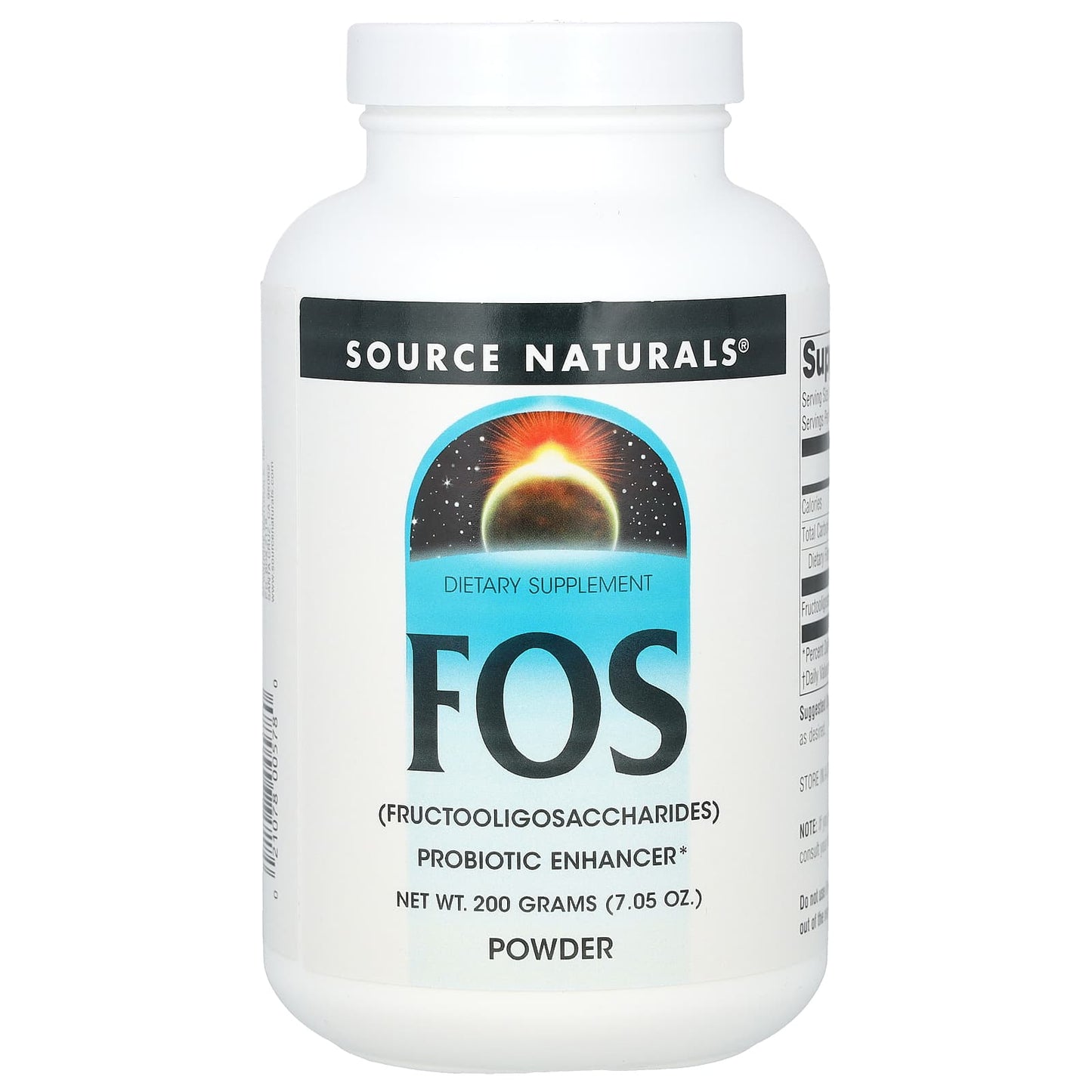 Source Naturals, FOS Powder, 7.05 oz (200 g) - Image 1