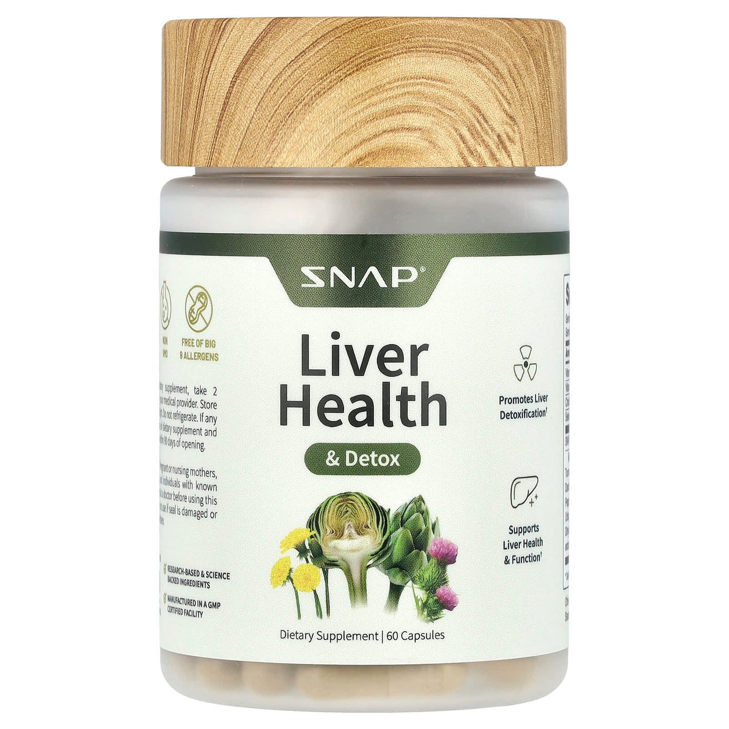 Snap Supplements, Liver Health & Detox, 60 Capsules - Image 1