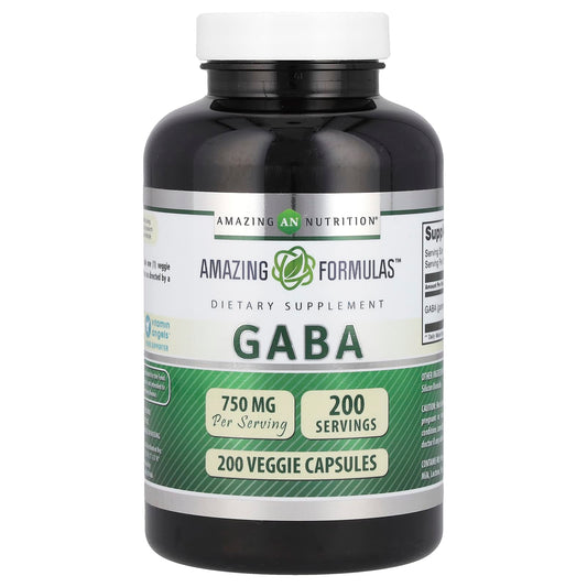 GABA Dietary Supplement 750mg for Relaxation, Sleep & Mood - Image 1