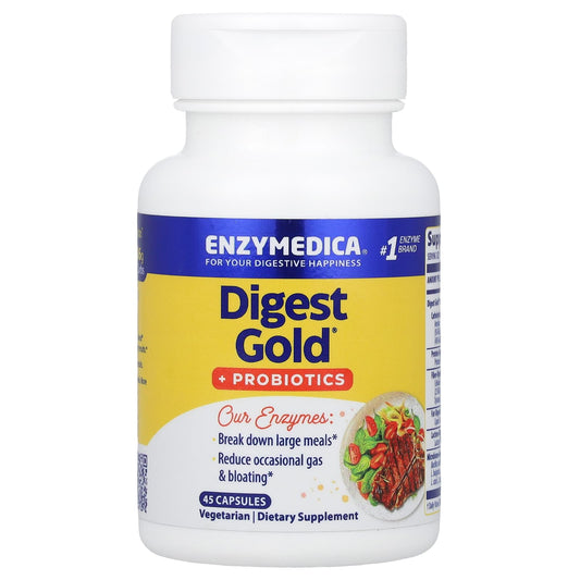 Enzymedica Digest Gold + Probiotics, 45 Capsules - Digestive Health - Image 1
