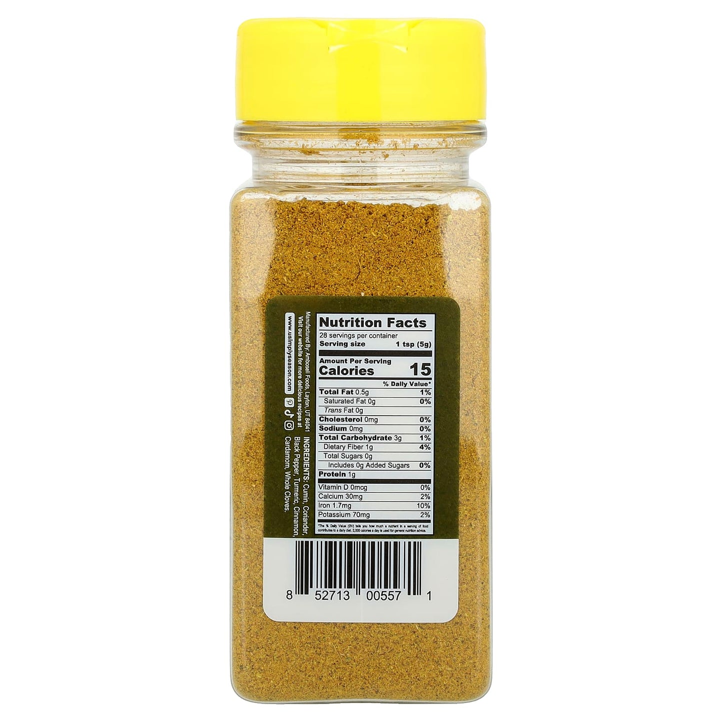 USimplySeason, Artisan Spice Blend, Xawaash, 4.8 oz (136 g) - Image 2