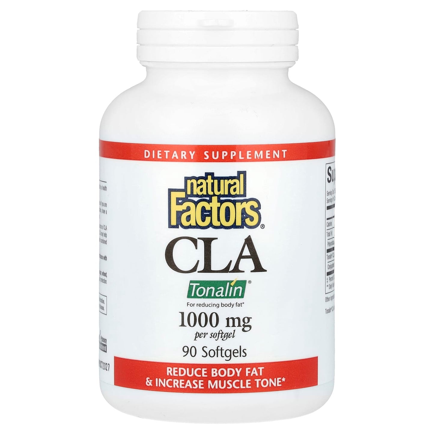 Natural Factors, CLA, 1,000 mg, 90 Softgels - Image 1