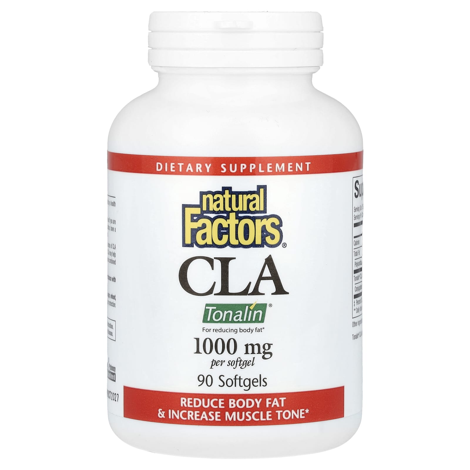 Natural Factors, CLA, 1,000 mg, 90 Softgels - Image 1