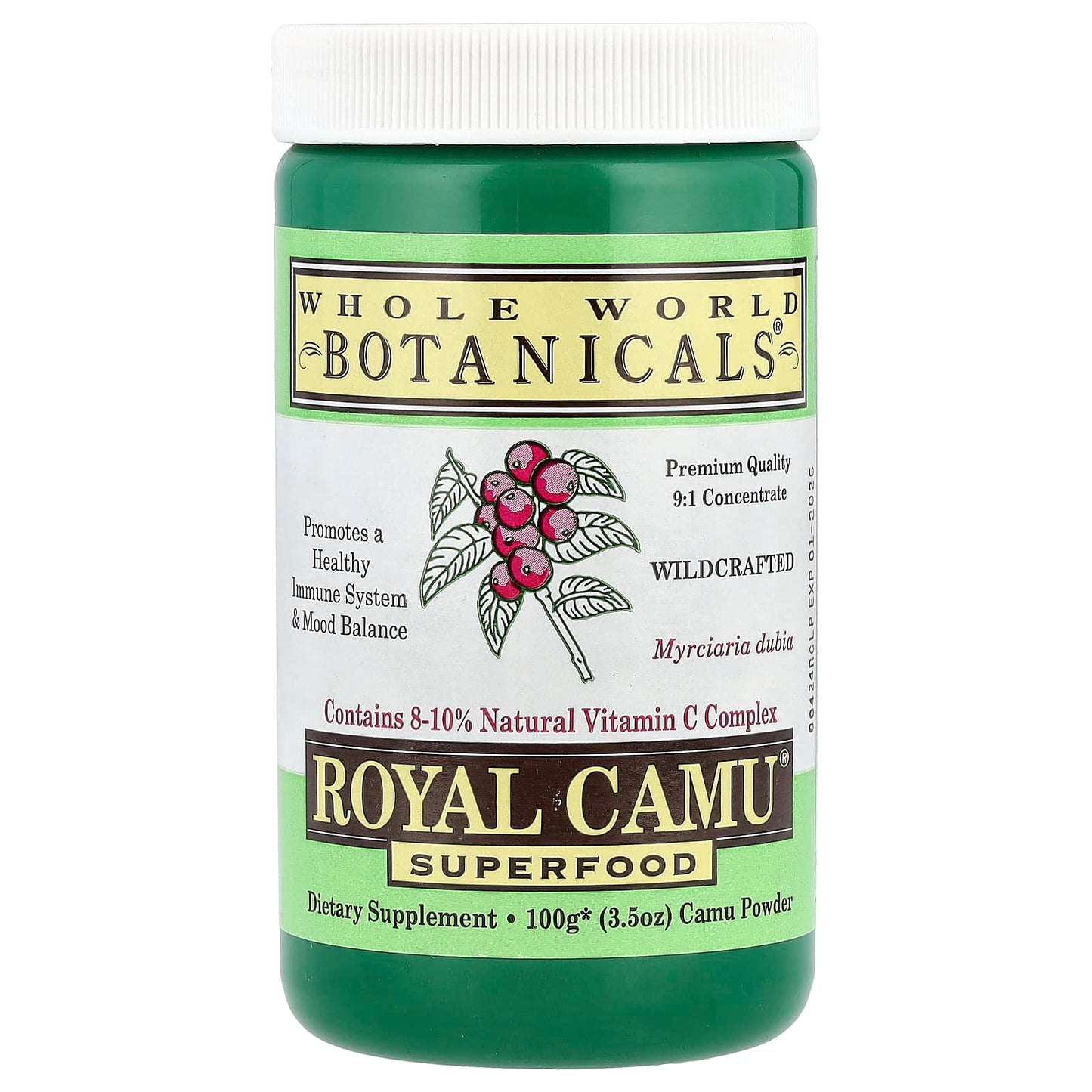 Whole World Botanicals, Royal Camu® Superfood, 3.5 oz (100 g) - Image 1