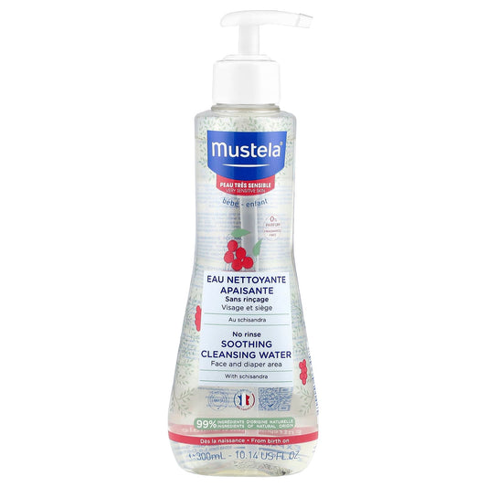 Mustela, No Rinse Soothing Cleansing Water with Schisandra, Very Sensitive Skin, Fragrance Free, 10.14 fl oz (300 ml) - Image 1