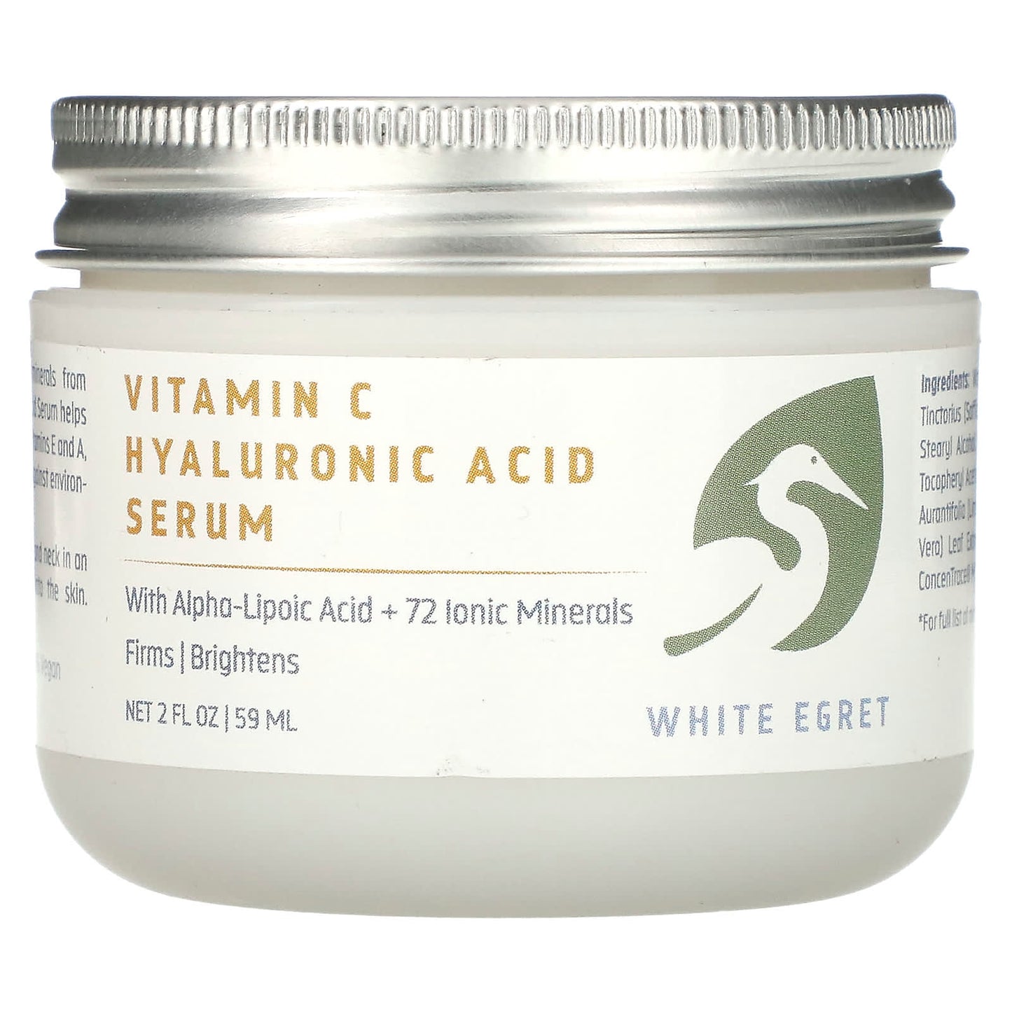 White Egret, Vitamin C Hyaluronic Acid Serum, 2 fl oz (59 ml) - Image 1
