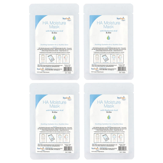 Hyaluronic Acid Beauty Mask with Hyaluronic Acid & Aloe, 4 Masks - Image 1