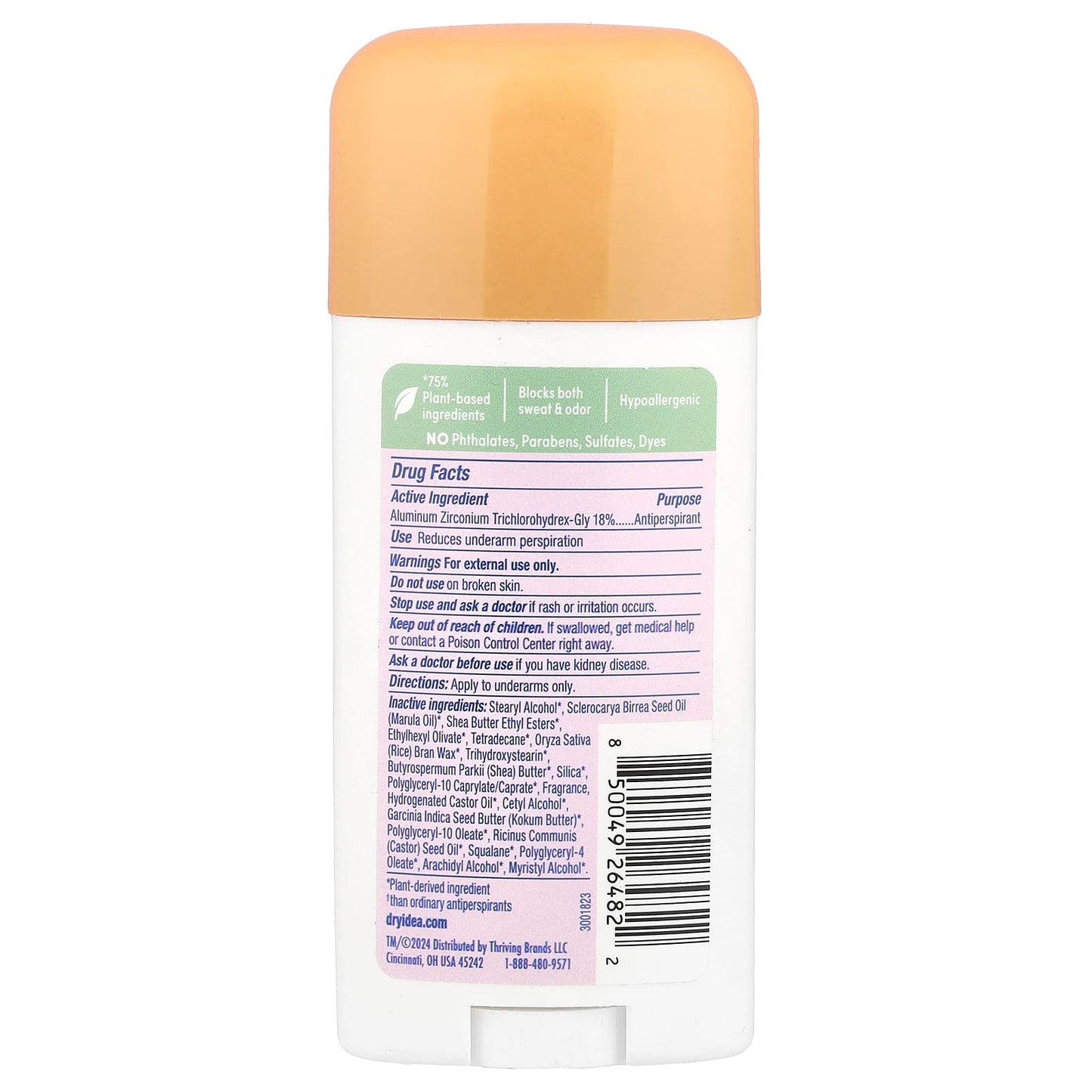 Dry Idea Antiperspirant & Deodorant, Fresh Breeze, Plant-Based, 2.6 oz - Image 2
