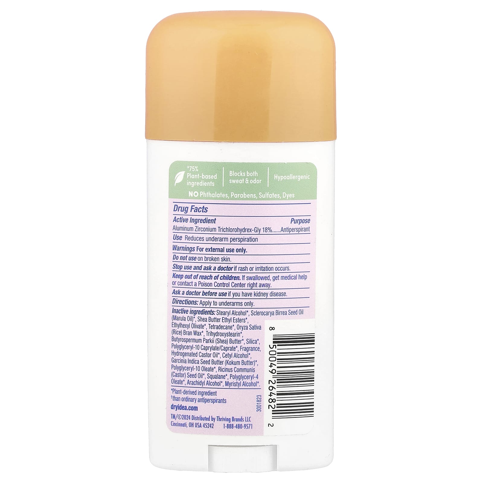 Dry Idea Antiperspirant & Deodorant, Fresh Breeze, Plant-Based, 2.6 oz - Image 2