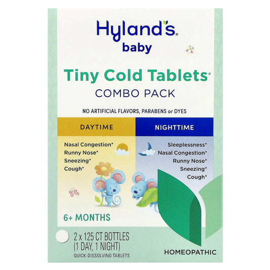 Hyland's Naturals Tiny Cold Tablets Combo Pack for Kids | Daytime & Nighttime Relief - Image 1