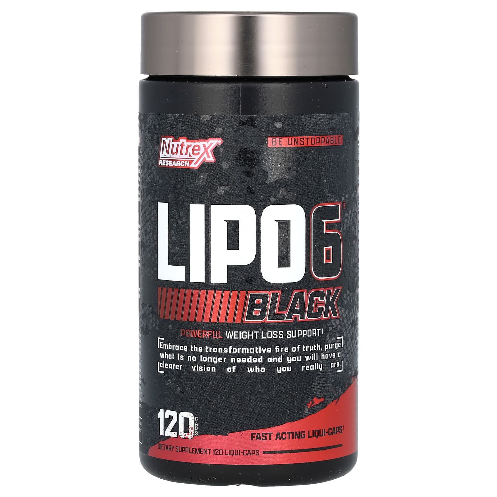 Nutrex Research, LIPO 6, Black, 120 Liqui-Caps - Image 1