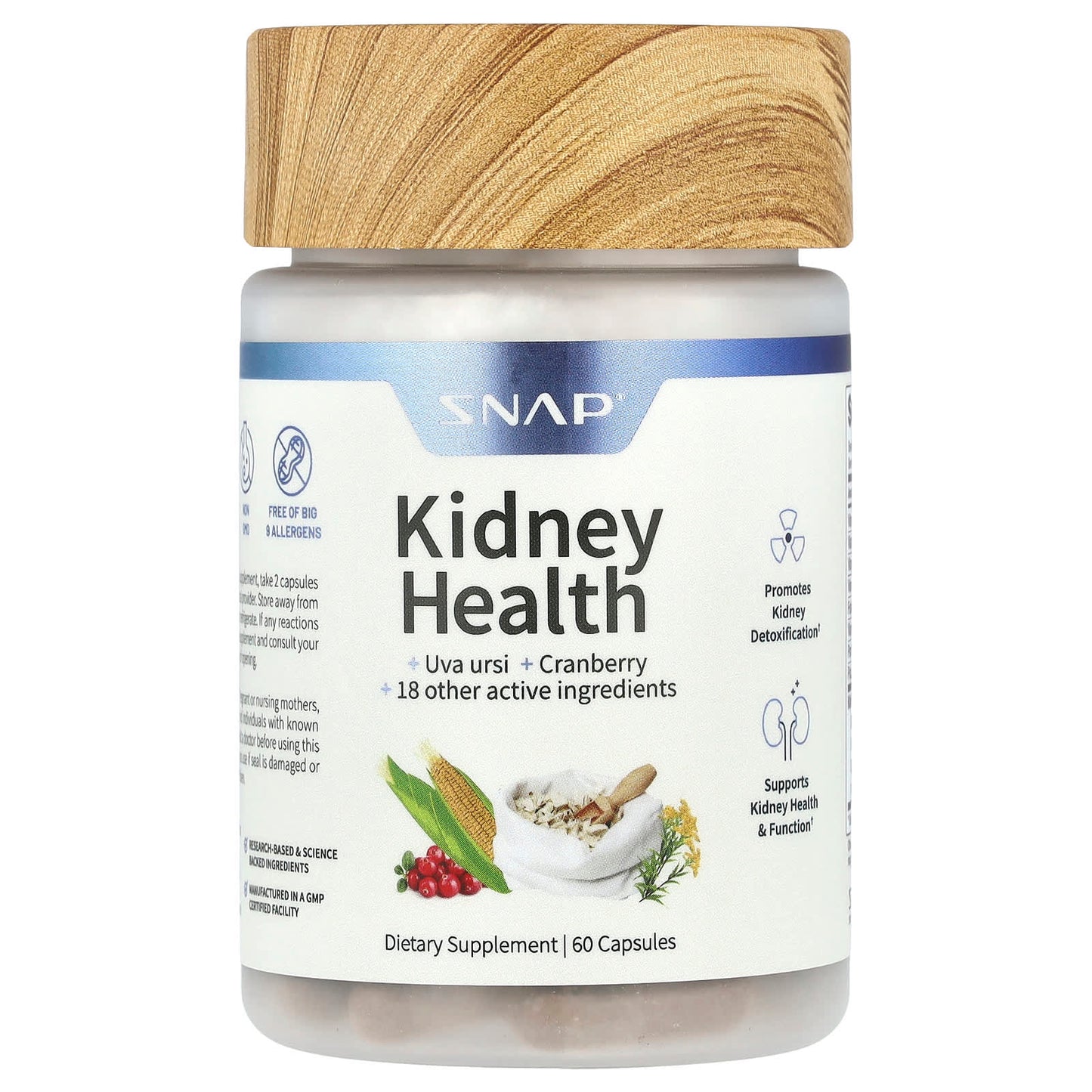 Snap Supplements, Kidney Health, 60 Capsules - Image 1