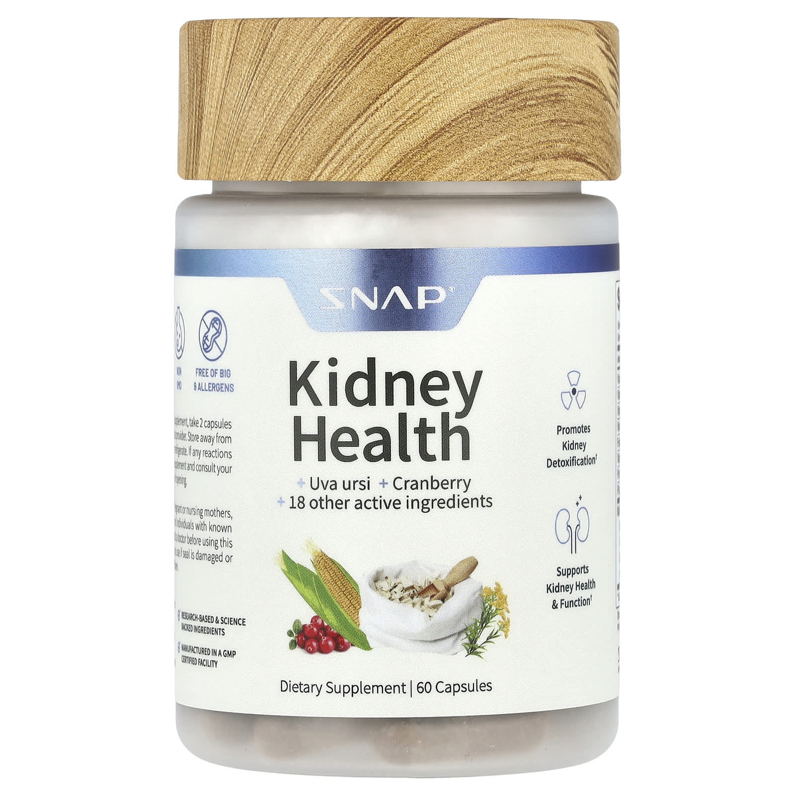 Snap Supplements, Kidney Health, 60 Capsules - Image 1