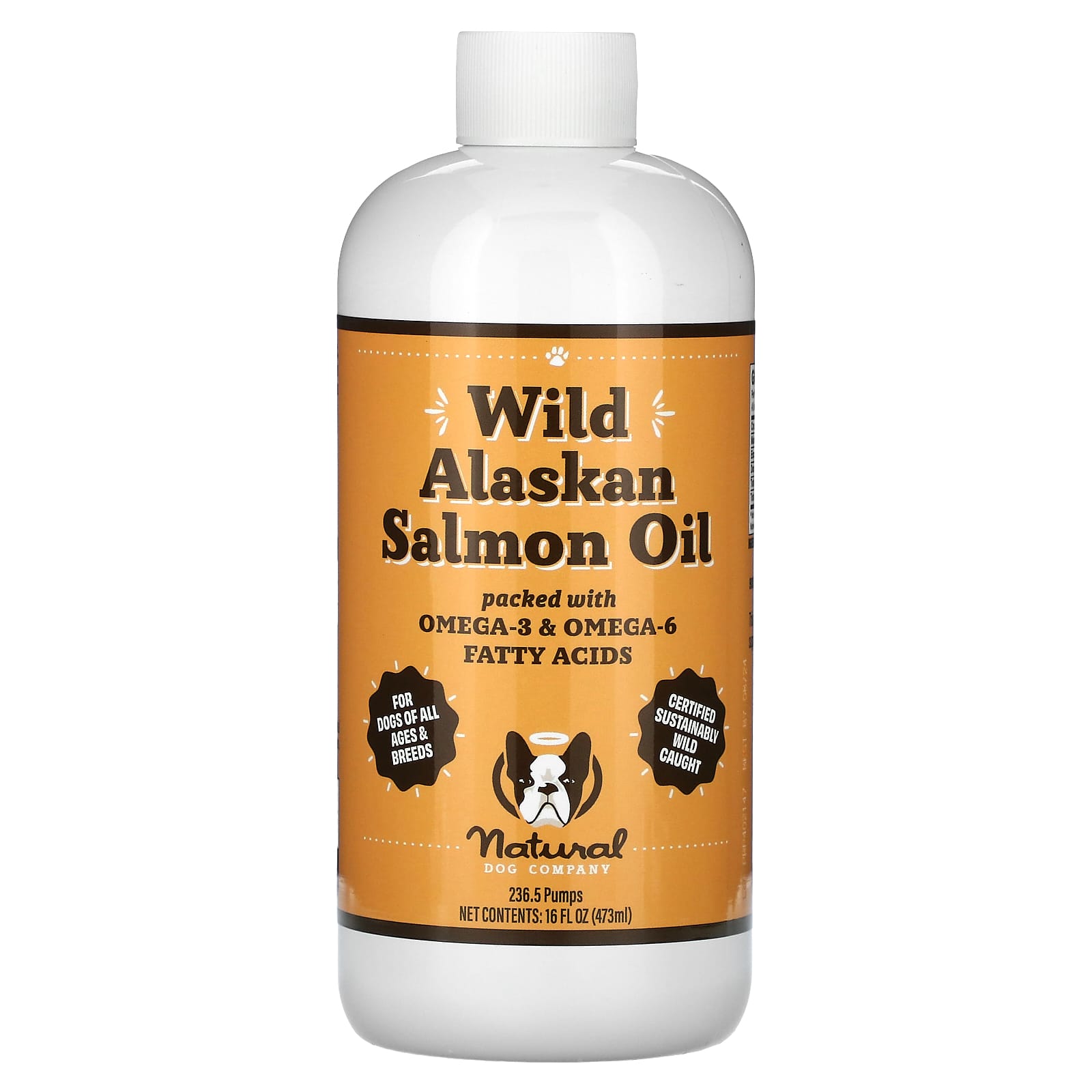 Natural Dog Company, Wild Alaskan Salmon Oil, For Dogs, All Ages, 16 fl oz (473 ml) - Image 1