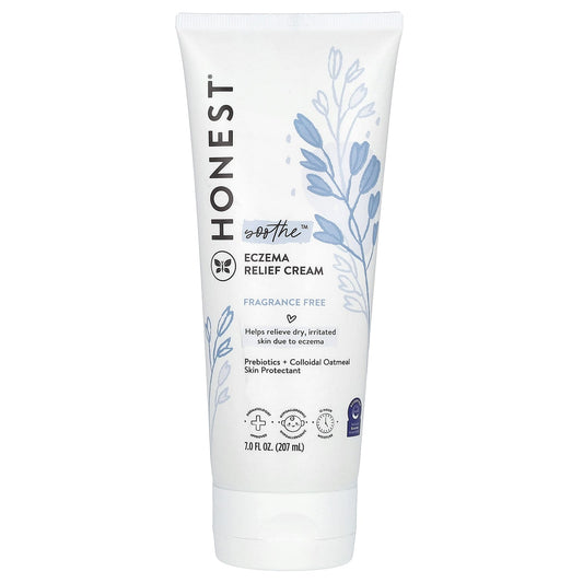The Honest Company, Soothe Eczema Relief Cream, Fragrance Free, 7 fl oz (207 ml) - Image 1