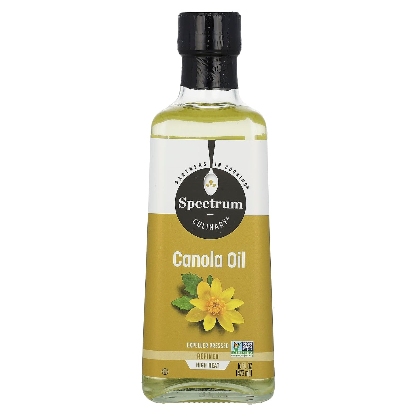 Spectrum Culinary, Canola Oil, Refined, 16 fl oz (473 ml) - Image 1