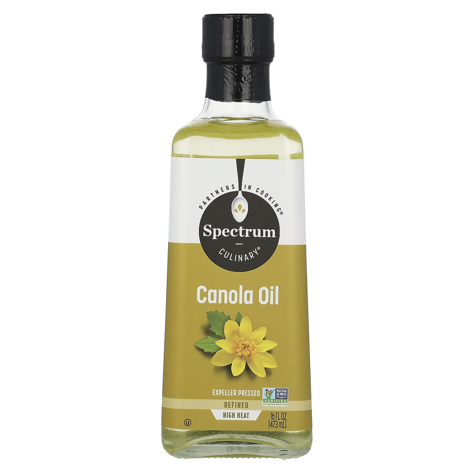 Spectrum Culinary, Canola Oil, Refined, 16 fl oz (473 ml) - Image 1