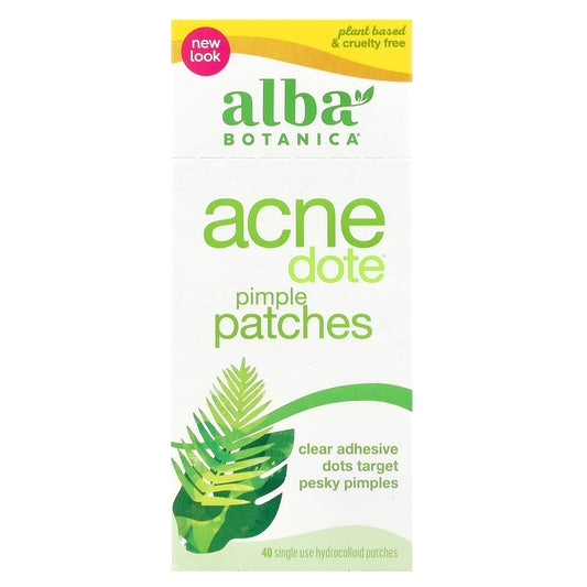 Acne Dote Pimple Patches by Alba Botanica - Hydrocolloid Spot Treatments - Image 1