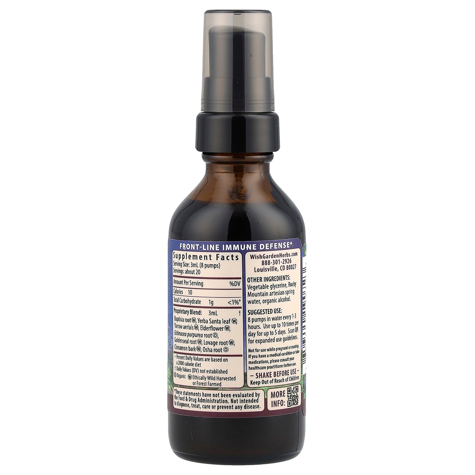 WishGarden Herbs, Kick-Ass™ Immune, Activator, 2 fl oz (59 ml) - Image 2