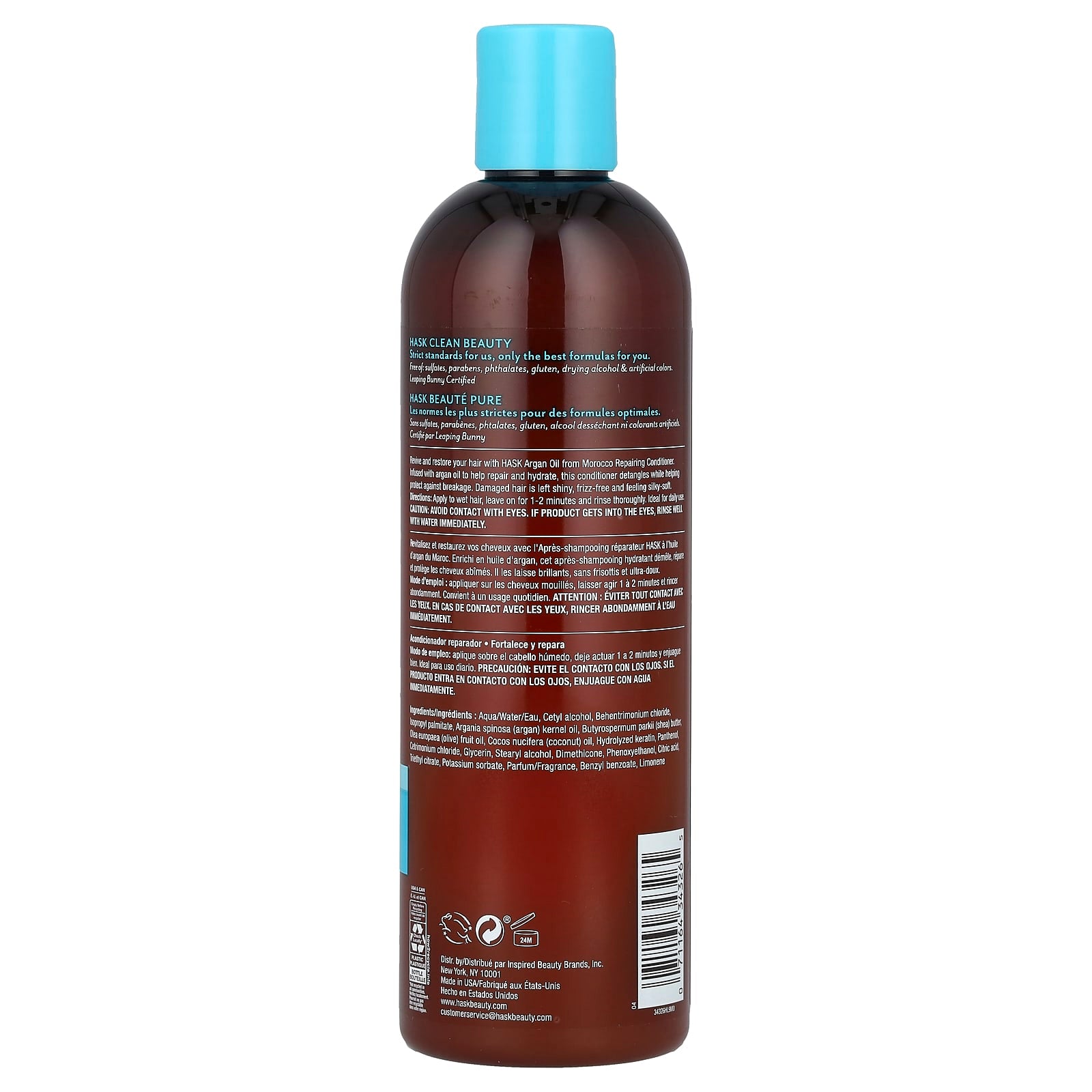 Hask Argan Oil Repairing Conditioner for Damaged Hair, 12 fl oz - Image 2