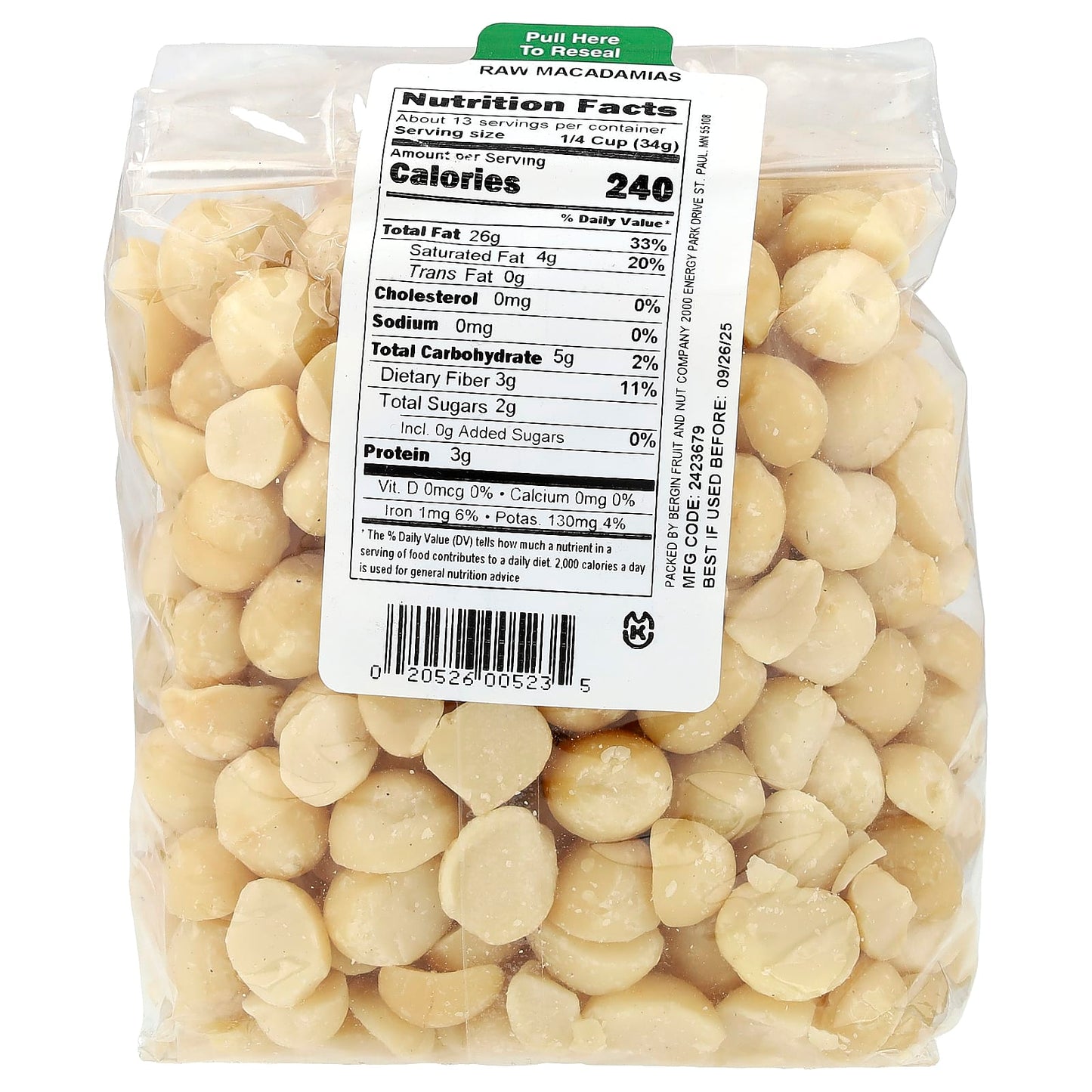 Raw Macadamias from Kenya - 16 oz by Bergin Fruit and Nut Company - Image 2