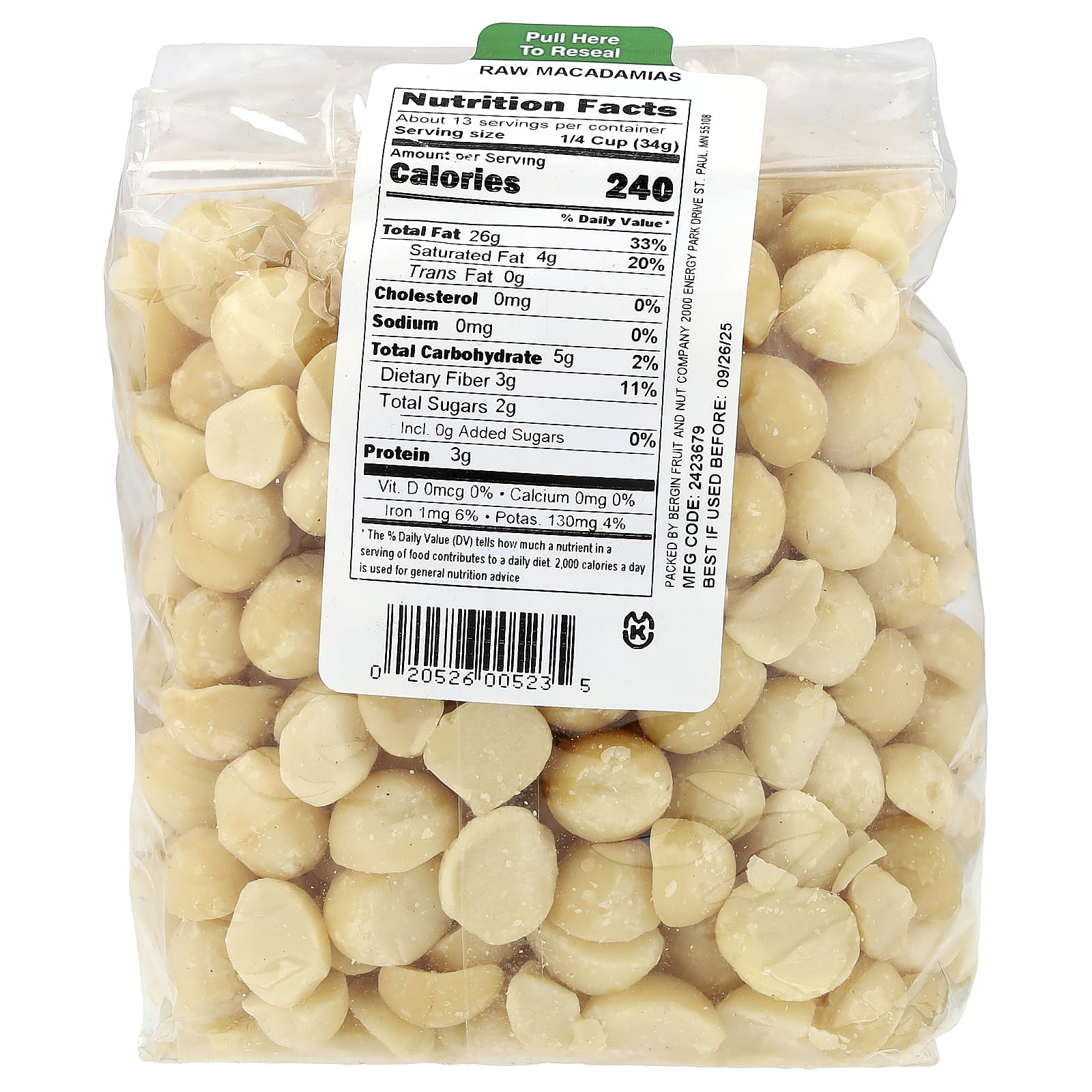 Raw Macadamias from Kenya - 16 oz by Bergin Fruit and Nut Company - Image 2