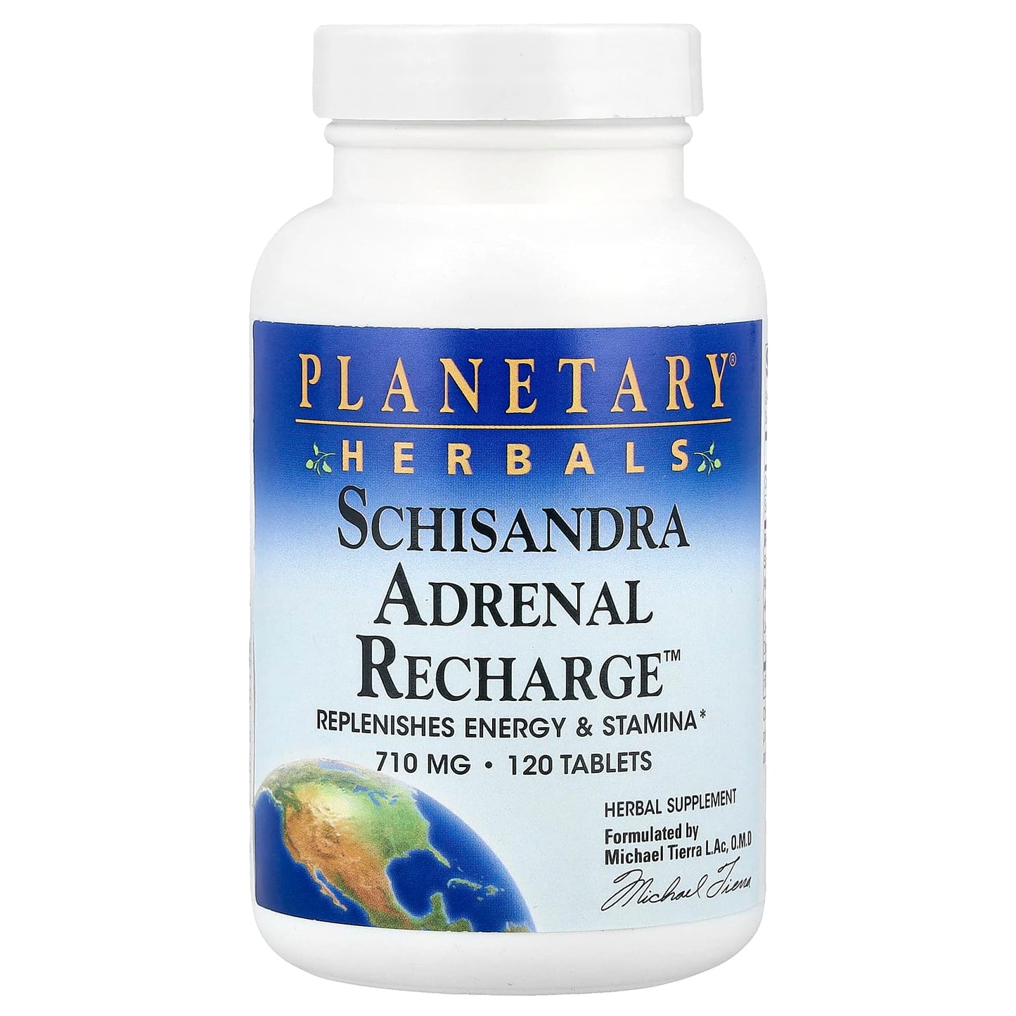Planetary Herbals, Schisandra Adrenal Recharge™, 120 Tablets - Image 1