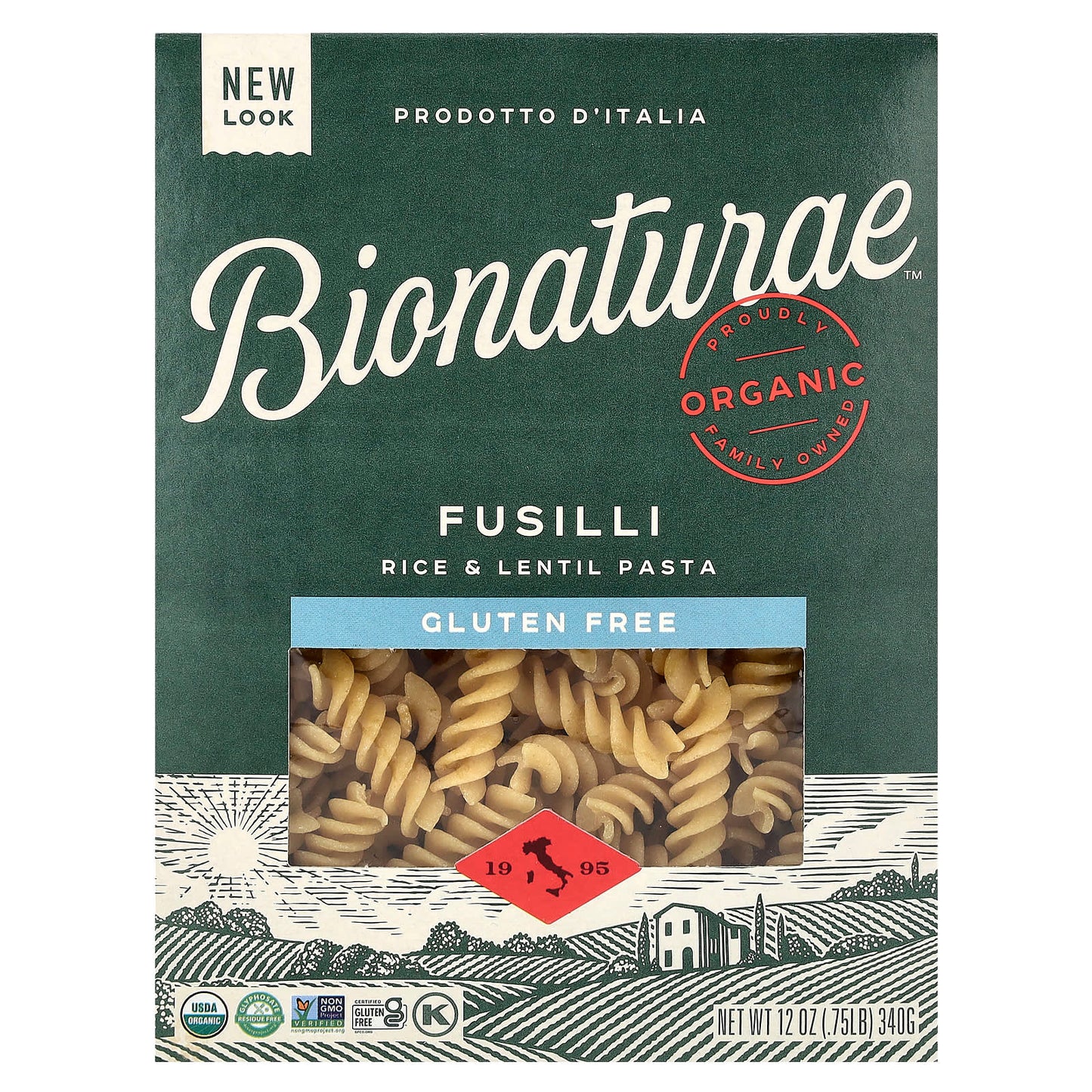 Gluten-Free Fusilli Pasta from Italy - Organic & Delicious - Image 1