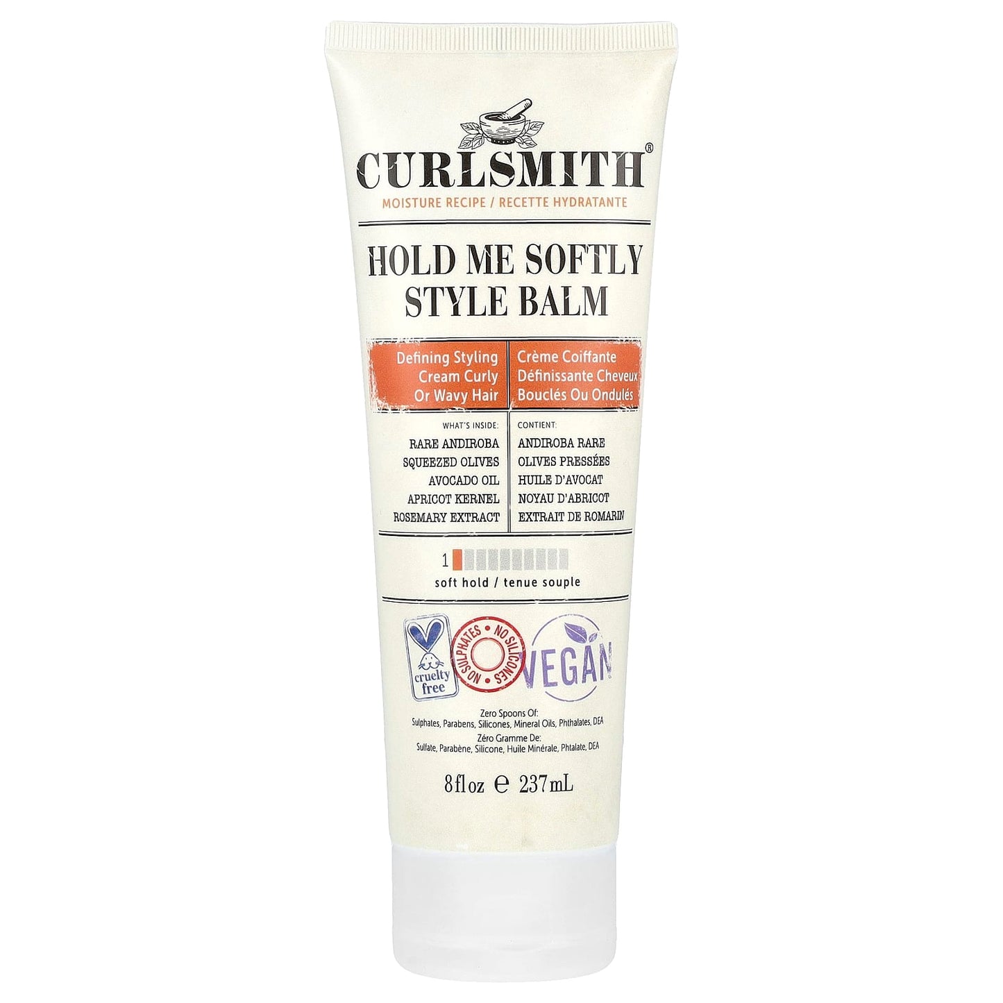Curlsmith Hold Me Softly Style Balm for Moisturized Curls, 8 fl oz - Image 1