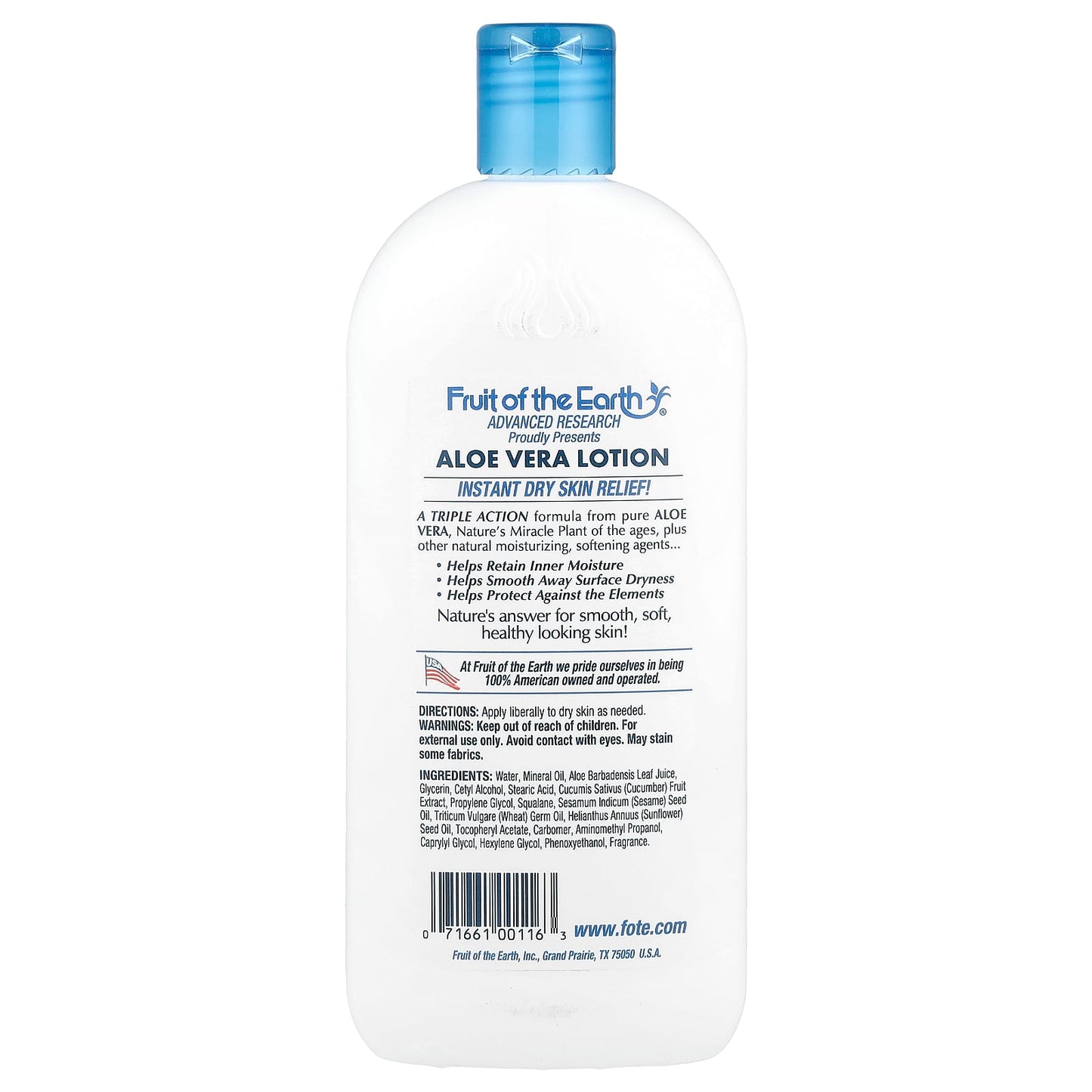 Aloe Vera Skin Care Lotion for Dry Skin Relief 16 fl oz - Image 2