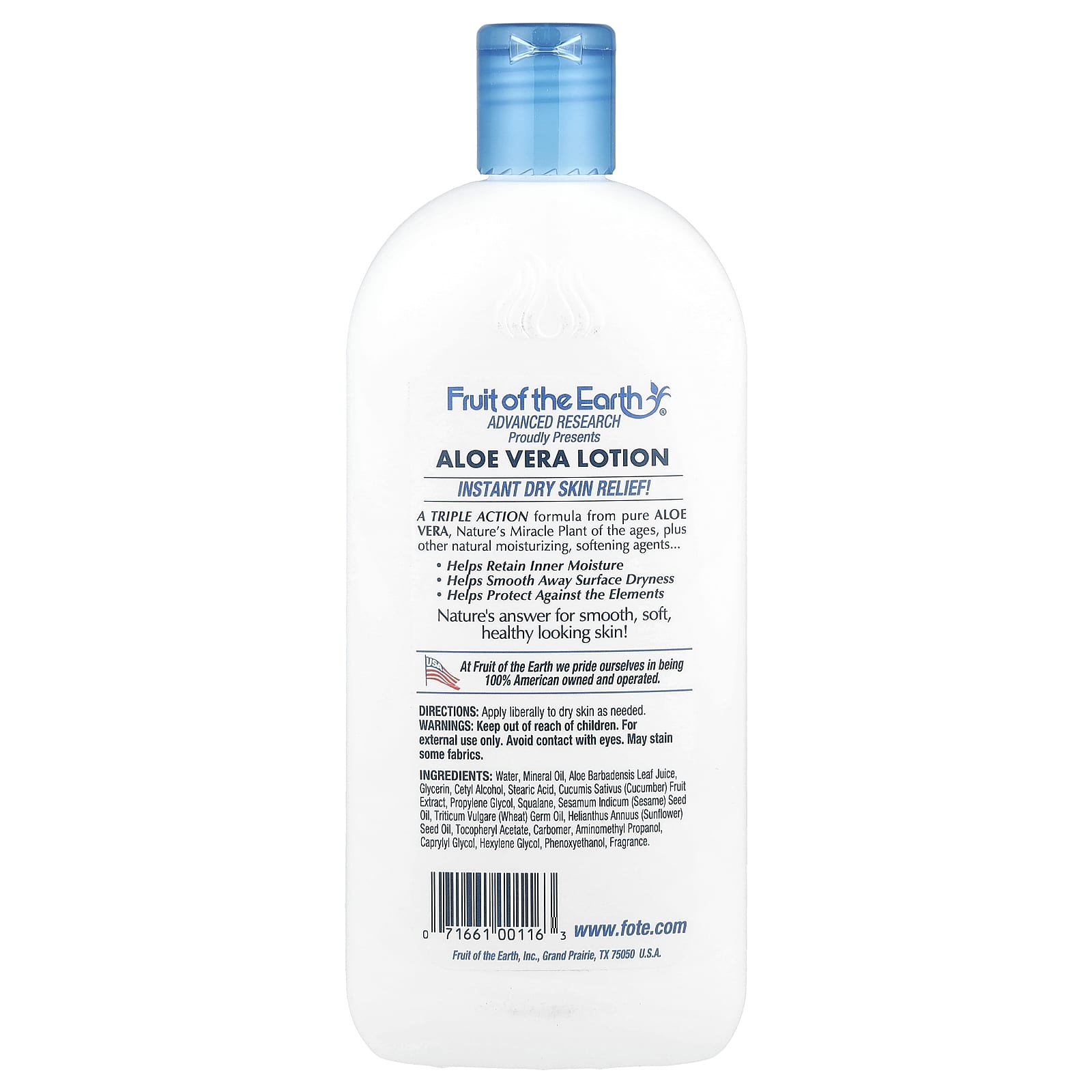Aloe Vera Skin Care Lotion for Dry Skin Relief 16 fl oz - Image 2