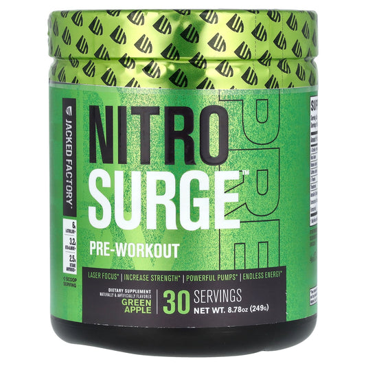 Unlock Endless Energy with Jacked Factory's Nitro Surge Pre-Workout - Image 1