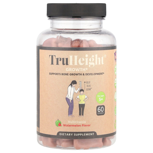 TruHeight, Growth Gummies, Multivitamin, For Ages 5+, Watermelon, 60 Gummies - Image 1
