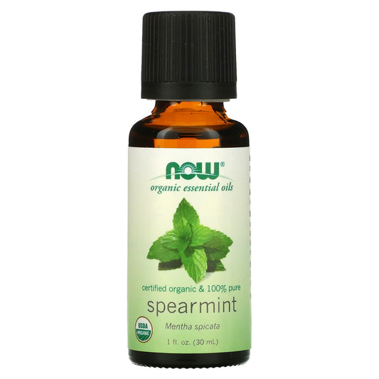 NOW Foods, Organic Essential Oils, Spearmint, 1 fl oz (30 ml) - Image 1