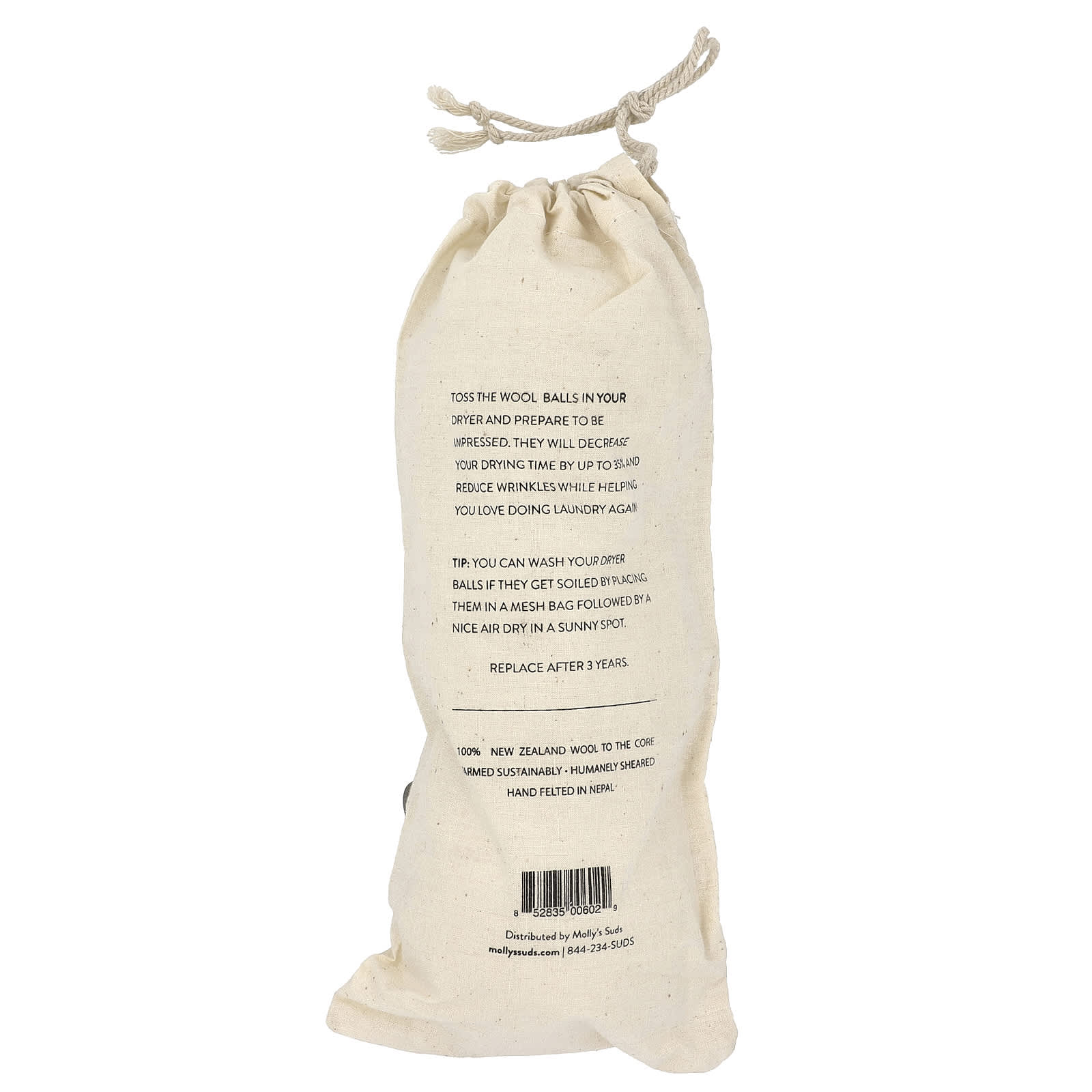 Molly's Suds, Wool Dryer Balls, 3 Balls - Image 2