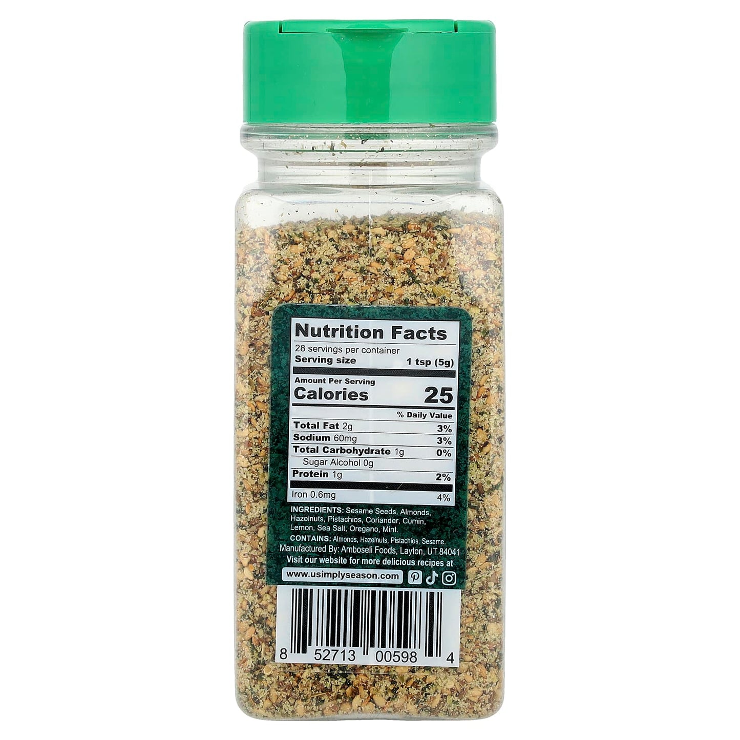 USimplySeason, Artisan Spice Blend, Dukkah, 4.8 oz (136 g) - Image 2