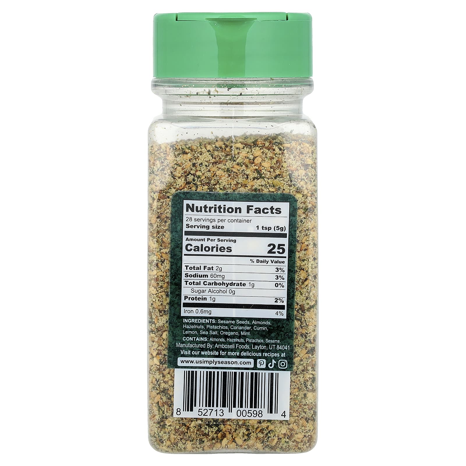 USimplySeason, Artisan Spice Blend, Dukkah, 4.8 oz (136 g) - Image 2
