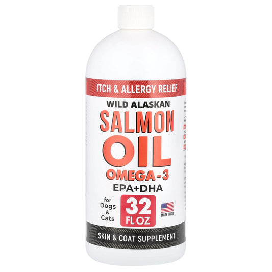 StrellaLab, Wild Alaskan Salmon Oil Omega-3, For Dogs & Cats, 32 fl oz - Image 1
